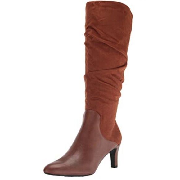 LifeStride Womens Glory Boot Walnut 10 W - Picture 1 of 3